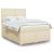 Pat box spring cu saltea, crem, 160x200 cm, material textil GartenMobel Dekor