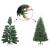Brad de Crăciun artificial cu vârfuri irizate verde 120 cm PVC GartenMobel Dekor