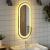 Oglindă de baie cu LED, 70x30 cm, ovală GartenMobel Dekor