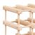 Raft de vin pentru 42 sticle, 68,5x23x68,5 cm, lemn masiv pin GartenMobel Dekor