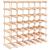 Raft de vin pentru 42 sticle, 68,5x23x68,5 cm, lemn masiv pin GartenMobel Dekor