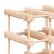 Raft de vin pentru 72 sticle, 90,5x23x90,5 cm, lemn masiv pin GartenMobel Dekor