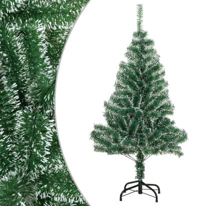 Brad de Crăciun artificial cu zăpadă, verde, 120 cm GartenMobel Dekor