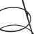 Brad de Crăciun din metal pentru decor, negru, 60 cm GartenMobel Dekor