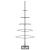 Brad de Crăciun din metal pentru decor, negru, 125 cm GartenMobel Dekor