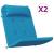 Perne de scaun adirondack, 2 buc, bleu, țesătură Oxford GartenMobel Dekor
