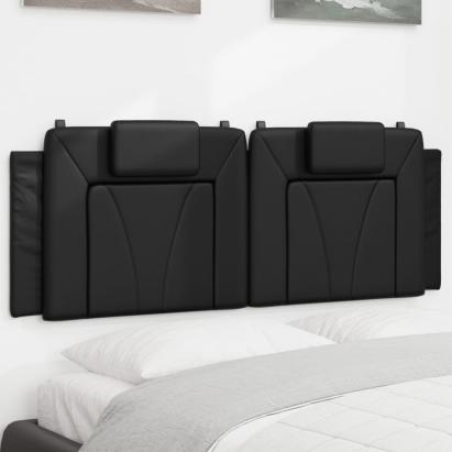 Pernă pentru tăblie pat, negru, 152 cm, piele artificială GartenMobel Dekor