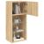 Comode TV cu lumini LED, 2 buc., stejar sonoma, 40,5x30x90 cm GartenMobel Dekor