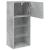 Comode TV cu lumini LED, 2 buc., gri beton, 40,5x30x90 cm GartenMobel Dekor