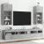 Comode TV cu lumini LED, 2 buc., gri beton, 40,5x30x90 cm GartenMobel Dekor