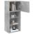 Comode TV cu lumini LED, 2 buc., gri beton, 40,5x30x90 cm GartenMobel Dekor