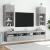 Comode TV cu lumini LED, 2 buc., gri beton, 40,5x30x90 cm GartenMobel Dekor