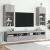 Comode TV cu lumini LED, 2 buc., gri sonoma, 40,5x30x90 cm GartenMobel Dekor