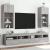 Comode TV cu lumini LED, 2 buc., gri sonoma, 40,5x30x90 cm GartenMobel Dekor