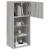 Comode TV cu lumini LED, 2 buc., gri sonoma, 40,5x30x90 cm GartenMobel Dekor