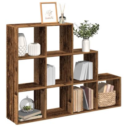 Bibliotecă/separator cameră lemn vechi 137,5x29x103,5 cm lemn GartenMobel Dekor