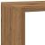 Bibliotecă/separator 3 niveluri stejar 137,5x29x103,5 cm lemn GartenMobel Dekor