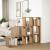 Bibliotecă/separator 3 niveluri stejar 137,5x29x103,5 cm lemn GartenMobel Dekor