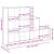 Bibliotecă/separator 3 niveluri stejar 137,5x29x103,5 cm lemn GartenMobel Dekor