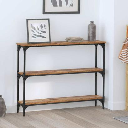 Masă de consolă Lemn vechi 100 x 22.5 x 75 cm Lemn compozit GartenMobel Dekor