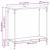 Masă de consolă Lemn vechi 75 x 30.5 x 75 cm Lemn compozit GartenMobel Dekor