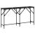 Masă de consolă Stejar negru 140 x 29 x 75 cm Lemn compozit GartenMobel Dekor
