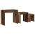 Masă de Cafea cu Tăvi Lăsate 3 pcs Lemn vechi 60 x 35 x 56 cm GartenMobel Dekor