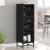 Bufet Stejar negru 35 x 37 x 117 cm Lemn compozit GartenMobel Dekor