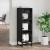 Bufet Stejar negru 35 x 37 x 117 cm Lemn compozit GartenMobel Dekor