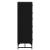 Bufet Stejar negru 35 x 37 x 117 cm Lemn compozit GartenMobel Dekor