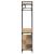 Dulap cu raft stejar artizanal 89 x 39 x 184.5 cm Lemn compozit GartenMobel Dekor