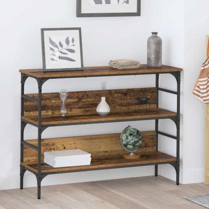 Masă de consolă Lemn vechi 100 x 32 x 75 cm Lemn compozit GartenMobel Dekor