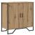 Bufet stejar artizanal 78 x 35.5 x 74.5 cm Lemn compozit GartenMobel Dekor