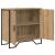 Bufet stejar artizanal 78 x 35.5 x 74.5 cm Lemn compozit GartenMobel Dekor