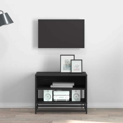 Cabinet TV Stejar negru 61 x 40 x 46 cm Lemn compozit GartenMobel Dekor