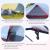 Cort camping, 5-6 persoane, material Oxford, impermeabil, cu copertina, geanta, gri si rosu, 455x230x180 cm GartenVIP DiyLine