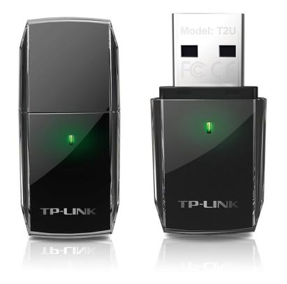 Adaptor wireless USB TP-Link Archer T2U AC600, Dual Band 2.4/5GHz, viteza 433 Mbps, standard Wi-Fi 802.11ac, compatibil Windows si MacOS SafetyGuard Surveillance