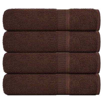 Prosoape de mână 4 buc maro 50x100 cm 360 g/m² 100% bumbac GartenMobel Dekor