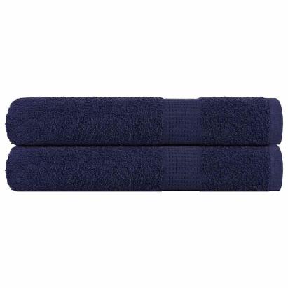 Prosoape 2 buc Bleumarin 100x200 cm 360 g/m² 100% bumbac GartenMobel Dekor