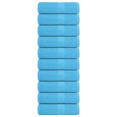Prosoape pentru oaspeți 10 buc turcoaz 360 g/m² 100% bumbac GartenMobel Dekor
