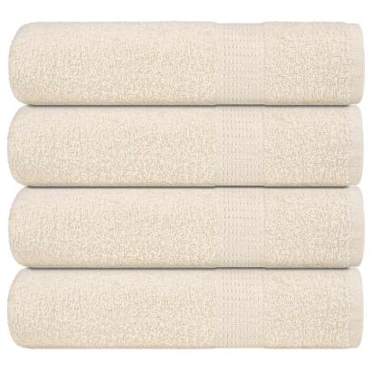 Prosoape de mână 4 buc crem 50x100 cm 360 g/m² 100% bumbac GartenMobel Dekor