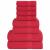 Set prosoape 8 piese rosu 360 g/m² 100% bumbac GartenMobel Dekor