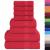 Set prosoape 8 piese rosu 360 g/m² 100% bumbac GartenMobel Dekor