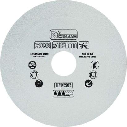 Disc diamantat pentru sticla, taiere uscata, 115x22.23 mm, Richmann GartenVIP DiyLine