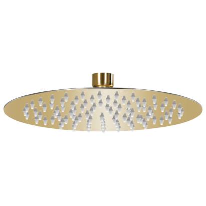 Cap de duș tip ploaie rotund, auriu, 20 cm, oțel inoxidabil GartenMobel Dekor