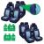 Huse Scaune Auto RoGroup Blue Jeans, cu fermoare pentru bancheta rabatabila, 9 Bucati Automobile ProTravel