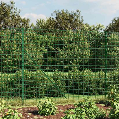 Gard plasă de sârmă, verde, 2x25 m, oțel galvanizat GartenMobel Dekor