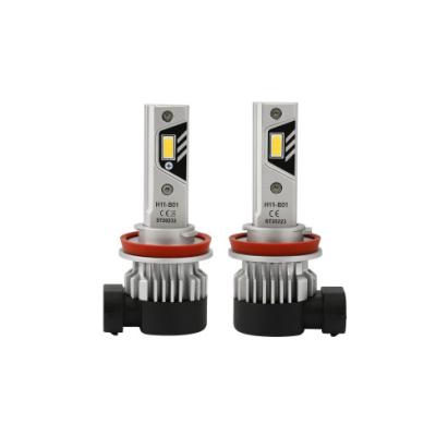Set 2 becuri LED B01 H11 6000K pentru faruri auto, dimensiune apropiata de becul H11 standard Automotive TrustedCars
