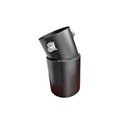 Ornament toba inox universal negru mat diametru 76mm Cod: M82 Automotive TrustedCars