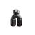 Ornament toba inox dublu universal negru mat diametru 76mm Cod: M2009X-76 Automotive TrustedCars
